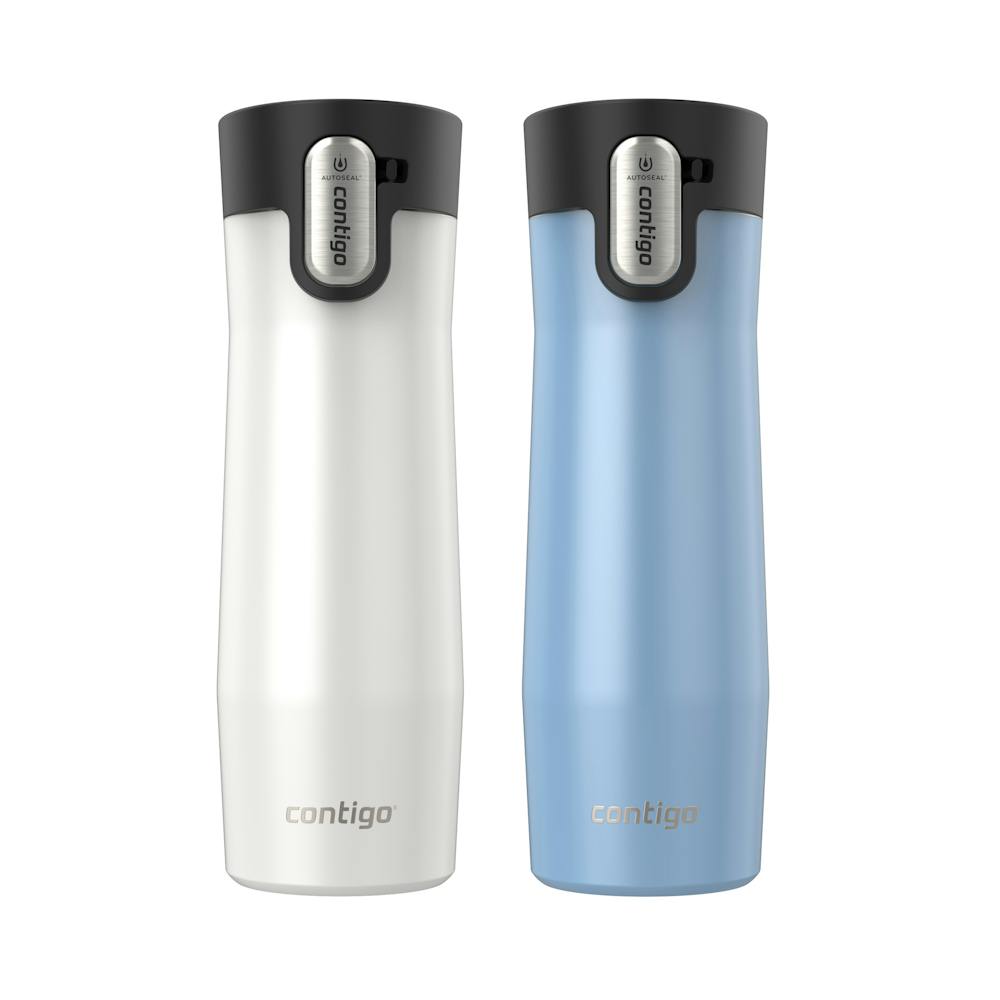 Contigo® AUTOSEAL® West Loop Vacuum-Insulated Stainless Steel Travel Mug with Easy-Clean Lid, 20 oz, 2-Pack ♡