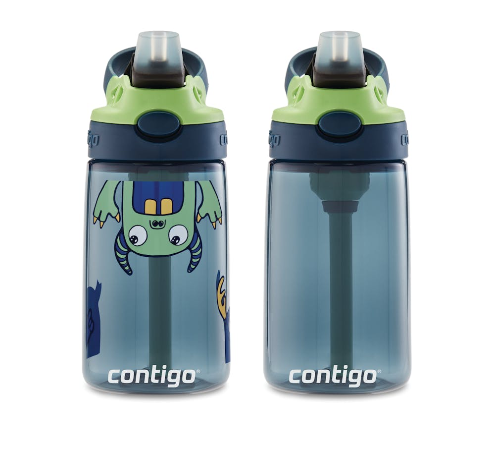 Contigo® Kids Straw Water Bottle with AUTOSPOUT® Lid, 14oz., 2 Pack ♡