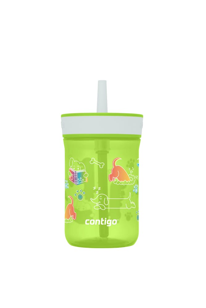 Contigo® Kids’ Leighton Straw Tumbler with Spill-Proof Leak-Proof Lid, 14oz ·B